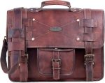 Handmade World Leather Messenger Bags For Men Women Briefcase Laptop Computer Satchel Distressed Bag (11" X 15") - Image 8
